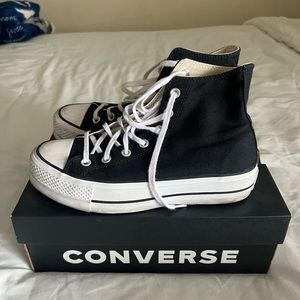 platform converse in black